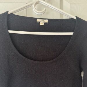 J. Crew Black Scoop Neck Women's Sweater
